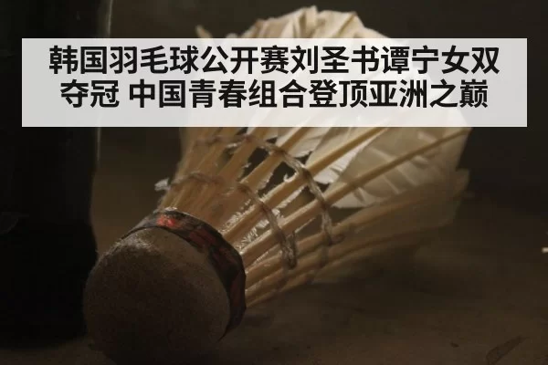 韩国羽毛球公开赛刘圣书谭宁女双夺冠 中国青春组合登顶亚洲之巅